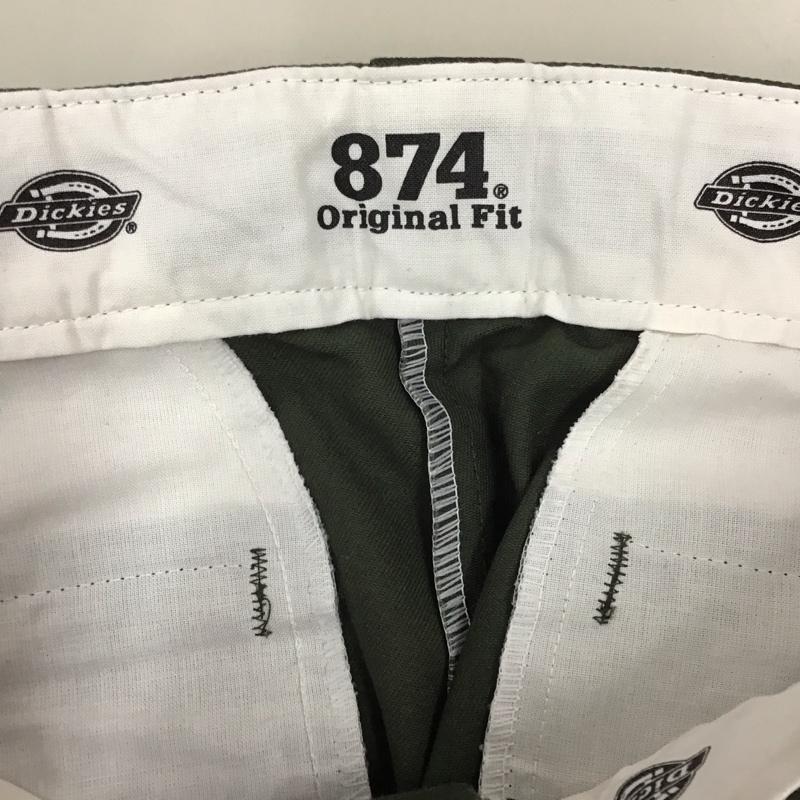 ディッキーズ Dickies パンツ ワークパンツ、ペインターパンツ ワークパンツ ワイドパンツ カジュアルパンツ 34 無地 カーキ / カーキ /  メンズ USED 古着 中古 10122707