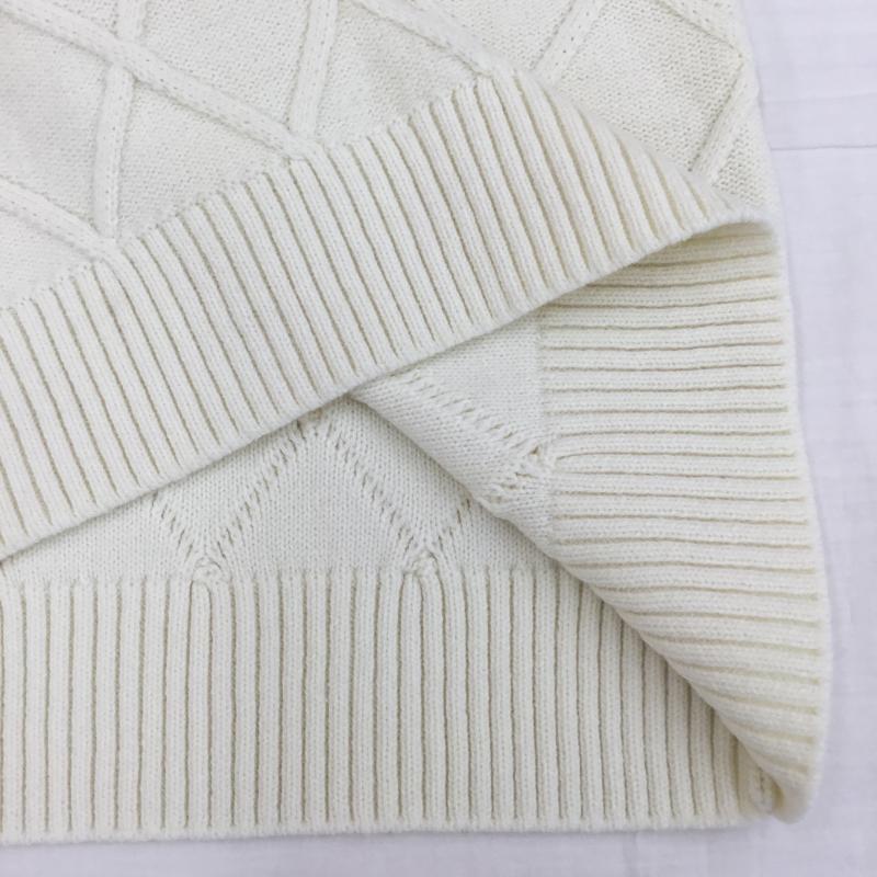 ユニクロ UNIQLO ニット、セーター 長袖 JW Anderson XL 無地 白 / ホワイト / メンズ USED 古着 中古 10138696