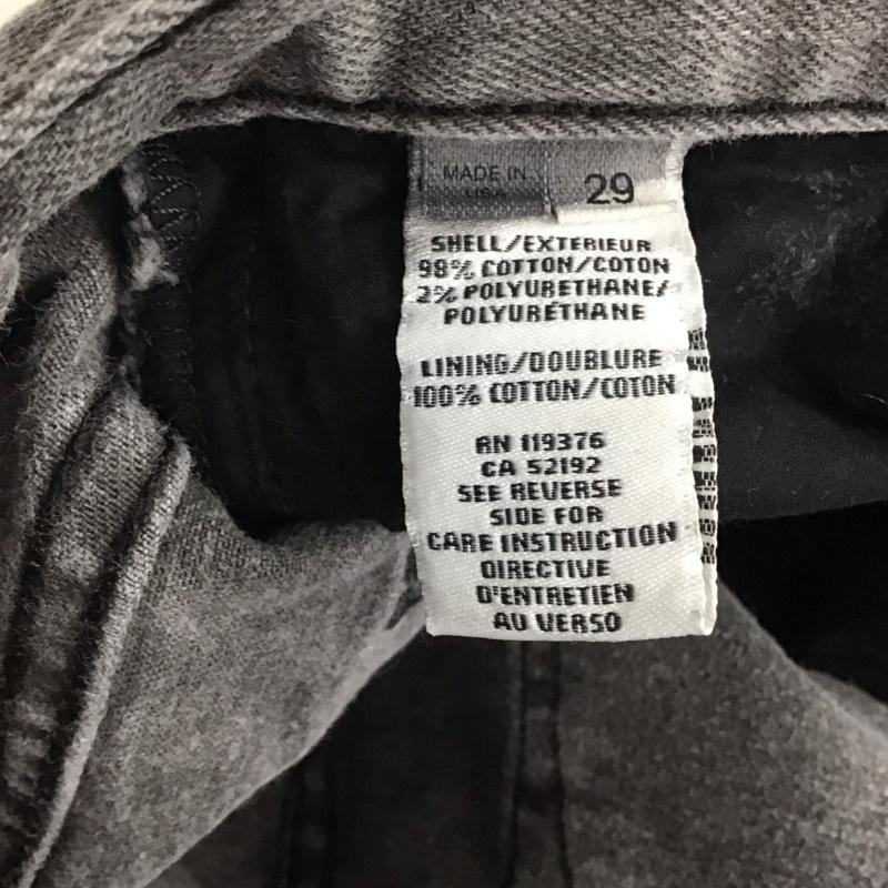 ヘルムートラング HELMUT LANG パンツ デニム、ジーンズ デニムパンツ スリムパンツ カジュアルパンツ ストレッチパンツ 29インチ 無地 黒 / ブラック / メンズ USED 古着 中古 10138170