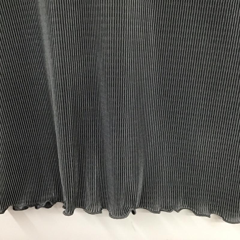 ザラ ZARA カットソー 半袖 1131 409 407 プリーツ フレンチスリーブ M 無地 灰 / グレー / レディース USED 古着 中古 10131316