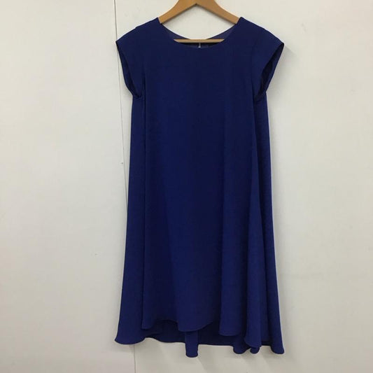 ユナイテッドアローズ UNITED ARROWS ワンピース ミニスカート 1526-672-2794 フレンチスリーブワンピース 36 無地 青 / ブルー /  レディース USED 古着 中古 10131815