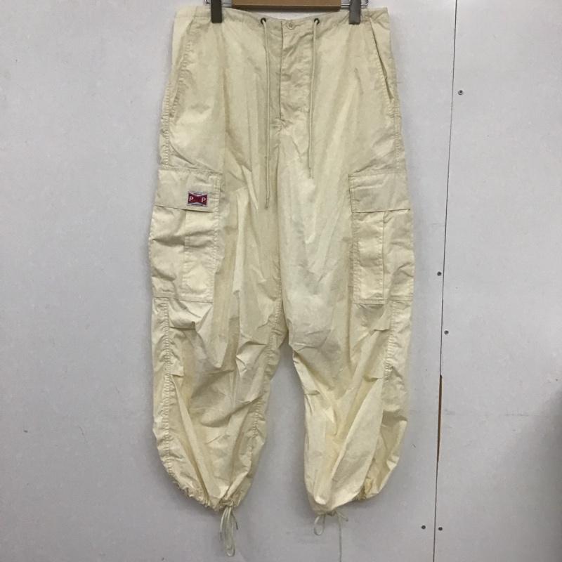 フリークスストア FREAK S STORE パンツ ワークパンツ、ペインターパンツ ワークパンツ ワイドパンツ カジュアルパンツ M ロゴ、文字 アイボリー / アイボリー / メンズ USED 古着 中古 10132789