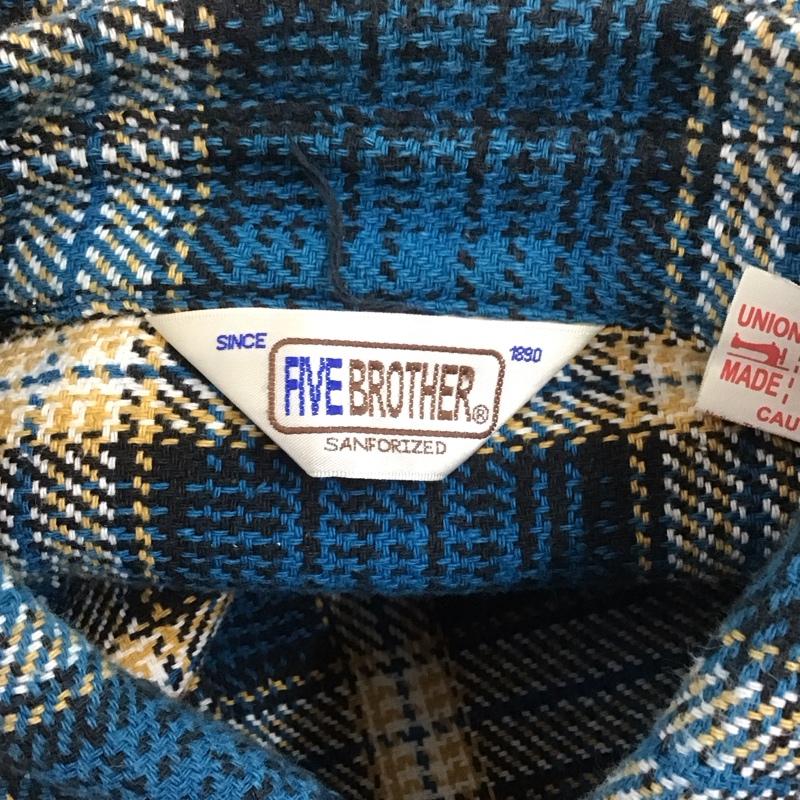 ファイブブラザー FIVE BROTHER シャツ、ブラウス 長袖 長袖シャツ カラーシャツ ポケットシャツ 長袖カットソー チェックシャツ L チェック マルチカラー / マルチカラー /  メンズ USED 古着 中古 10109838