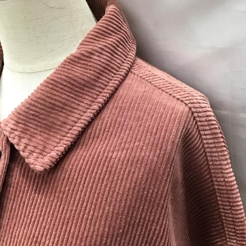 ザラ ZARA ジャケット、上着 ジャケット、ブレザー 8372 227 645 コーデュロイ シャツジャケット L 無地 桃 / ピンク / レディース USED 古着 中古 10118443