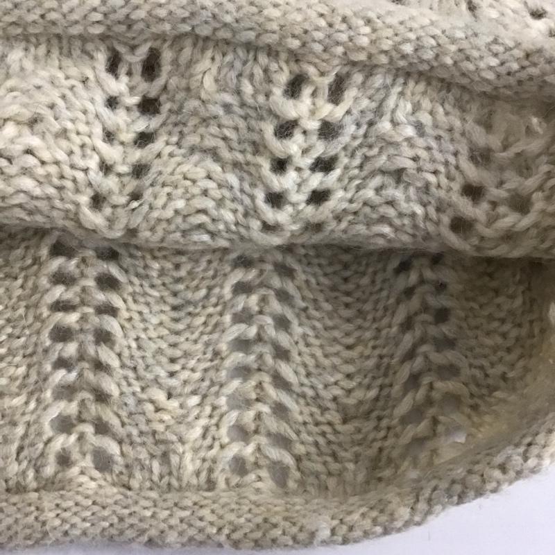 ザラ ZARA ニット、セーター 長袖 透かし編み S 無地 ベージュ / ベージュ / レディース USED 古着 中古 10124990