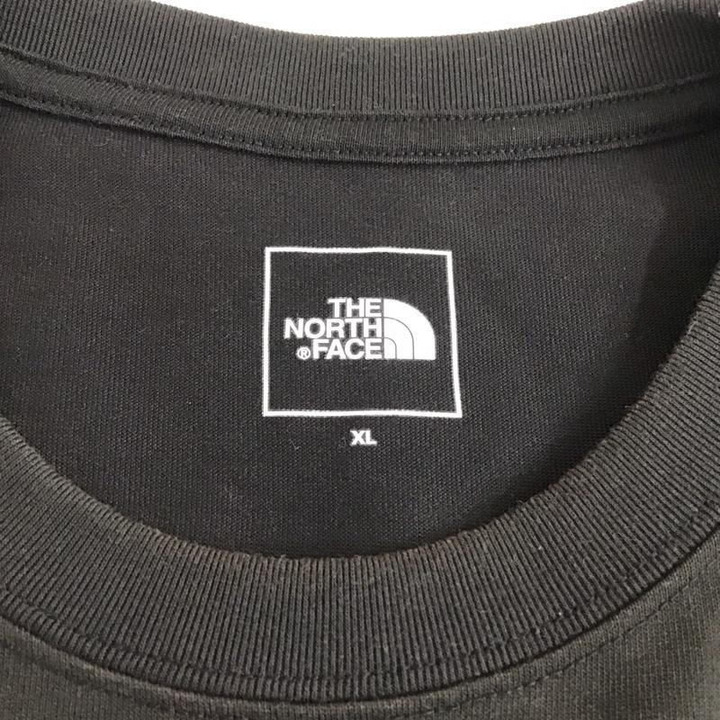 ザノースフェイス THE NORTH FACE Tシャツ 半袖 nt32350 ショートスリーブバックスクエアーロゴティー 半袖カットソー プリントTシャツ XL ロゴ、文字 黒 / ブラック /  メンズ USED 古着 中古 10109773