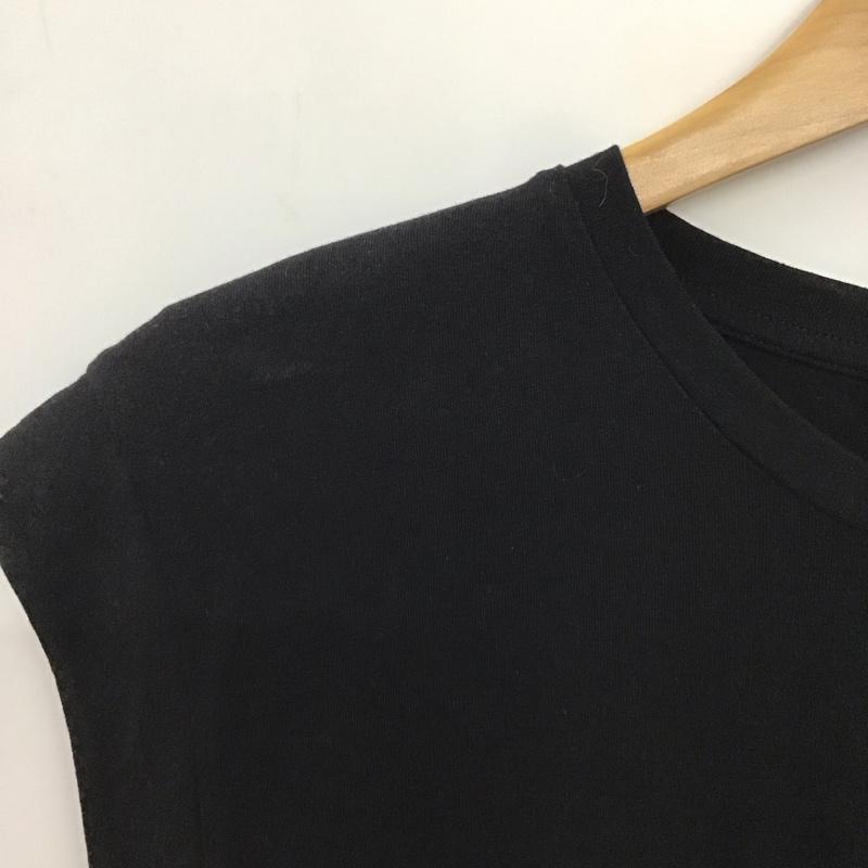 ザラ ZARA カットソー 半袖 S 無地 黒 / ブラック / レディース USED 古着 中古 10136521