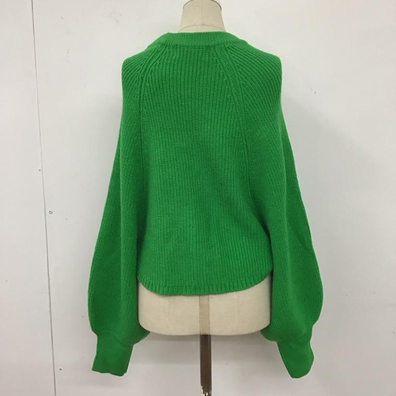 アズールバイマウジー AZUL BY MOUSSY ニット、セーター 長袖 長袖 M 無地 緑 / グリーン / レディース USED 古着 中古 10125122