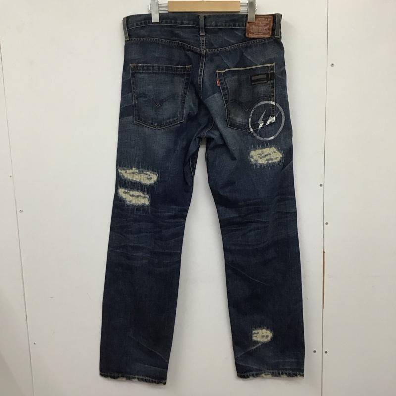 リーバイスフェノム LEVI S Fenom パンツ デニム、ジーンズ 505-0207m デニムパンツ ワイドパンツ カジュアルパンツ 36 プリント X ダメージ加工 インディゴ / インディゴ / メンズ USED 古着 中古 10134062