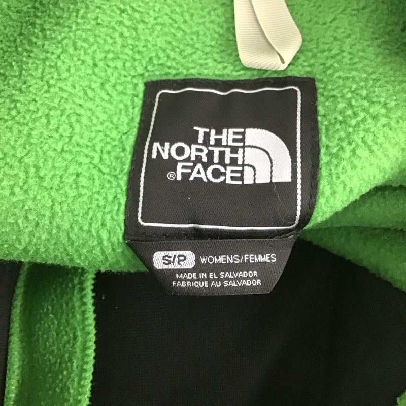 ザノースフェイス THE NORTH FACE ジャケット、上着 ジャンパー、ブルゾン ジップアップジャケット フリースジャケット アウター S ロゴ、文字 灰 / グレー / X 緑 / グリーン / レディース USED 古着 中古 10126400