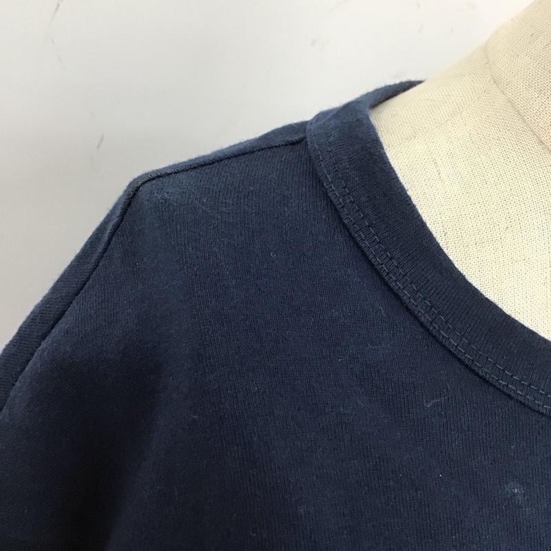 チャンピオン Champion ワンピース ひざ丈スカート CW-H310 カットソー 半袖 クルーネック Tシャツ M ロゴ、文字 紺 / ネイビー / レディース USED 古着 中古 10112169
