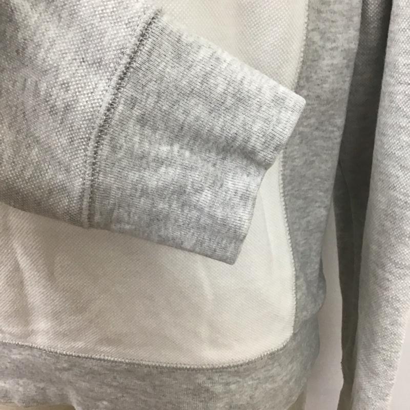 トミーヒルフィガー TOMMY HILFIGER カットソー 長袖 0149470 ラグランスリーブ S ワンポイント 灰 / グレー / X 白 / ホワイト /  メンズ USED 古着 中古 10110852