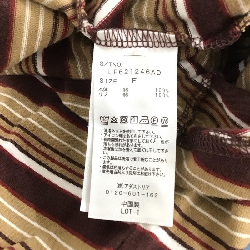 ローリーズファーム LOWRYS FARM Tシャツ 長袖 FREE ボーダー柄 マルチカラー / マルチカラー / レディース USED 古着 中古 10148510