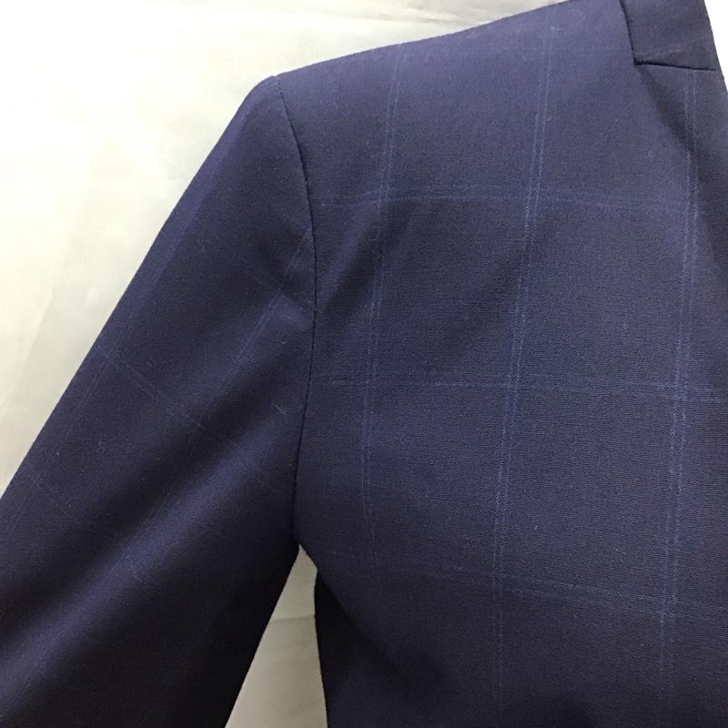 ザラ ZARA ジャケット、上着 ジャケット、ブレザー 2753 121 401 ノーカラー 34 チェック 紺 / ネイビー / レディース USED 古着 中古 10115875
