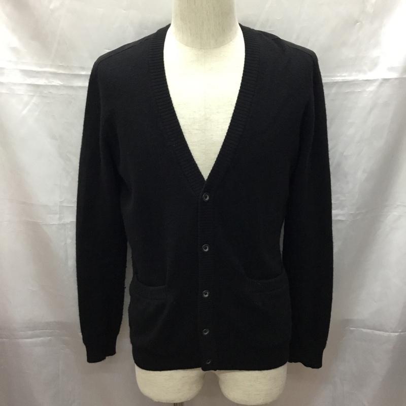 ラウンジリザード LOUNGE LIZARD カーディガン 長袖 1 無地 黒 / ブラック / メンズ USED 古着 中古 10108951