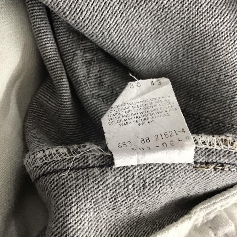 リーバイストラウスアンドコー Levi Strauss & co. パンツ デニム、ジーンズ デニムパンツ ワイドパンツ 653工場 80s 90s 先染め 34 無地 黒 / ブラック / メンズ USED 古着 中古 10138177