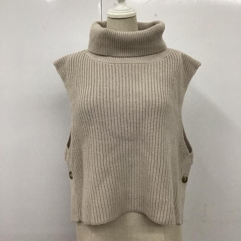 ニコアンド niko and... ベスト ベスト L 無地 ベージュ / ベージュ / レディース USED 古着 中古 10120278