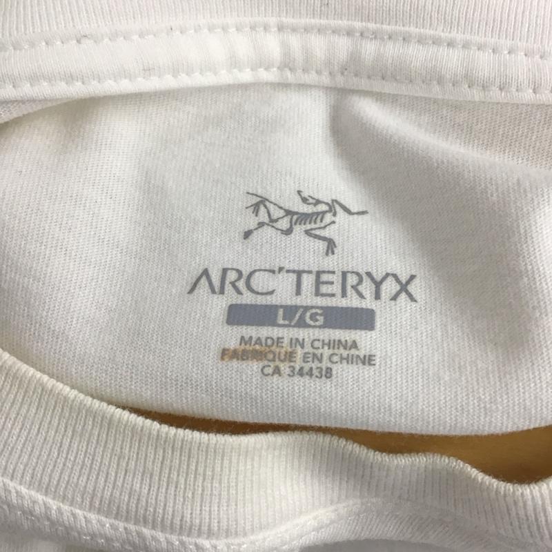 アークテリクス ARC TERYX Tシャツ 半袖 半袖カットソー プリントTシャツ クルーネックカットソー L ロゴ、文字 白 / ホワイト / メンズ USED 古着 中古 10136880