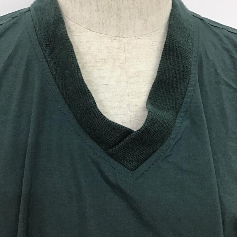 アイゾッド IZOD カットソー 長袖 ナイロンプルオーバー M 無地 緑 / グリーン / レディース USED 古着 中古 10108914
