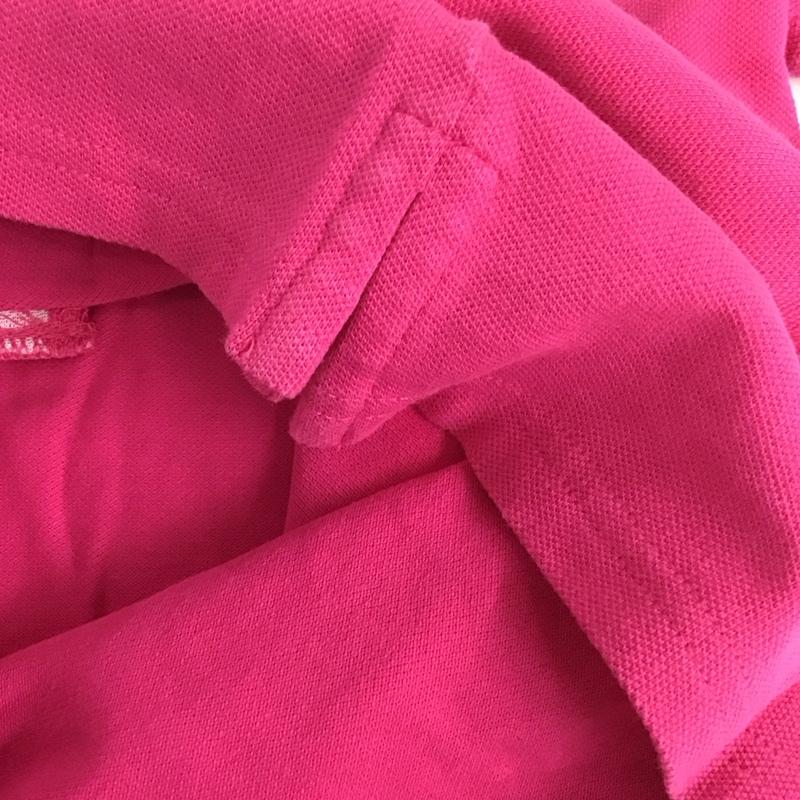ラルフローレン RALPHLAUREN ポロシャツ 半袖 半袖ポロシャツ カラーシャツ 半袖カットソー XL ロゴ、文字 桃 / ピンク / レディース USED 古着 中古 10132957