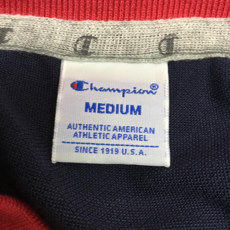 チャンピオン Champion ポロシャツ 半袖 C3-MS312 ゴルフウェア タグ付き M ロゴ、文字 白 / ホワイト / X 赤 / レッド / X 紺 / ネイビー / メンズ USED 古着 中古 10135707