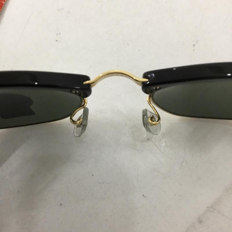 レイバン Ray-Ban めがね・サングラス サングラス RB3016 CLUBMASTER CLASSIC カラーレンズ 箱有 無地 黒 / ブラック / X 金 / ゴールド / メンズ USED 古着 中古 10129431
