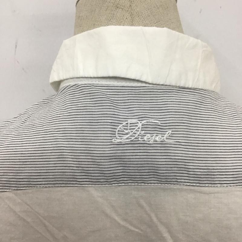 ディーゼル DIESEL シャツ、ブラウス 長袖 XS 無地 白 / ホワイト / X 灰 / グレー / レディース USED 古着 中古 10109423