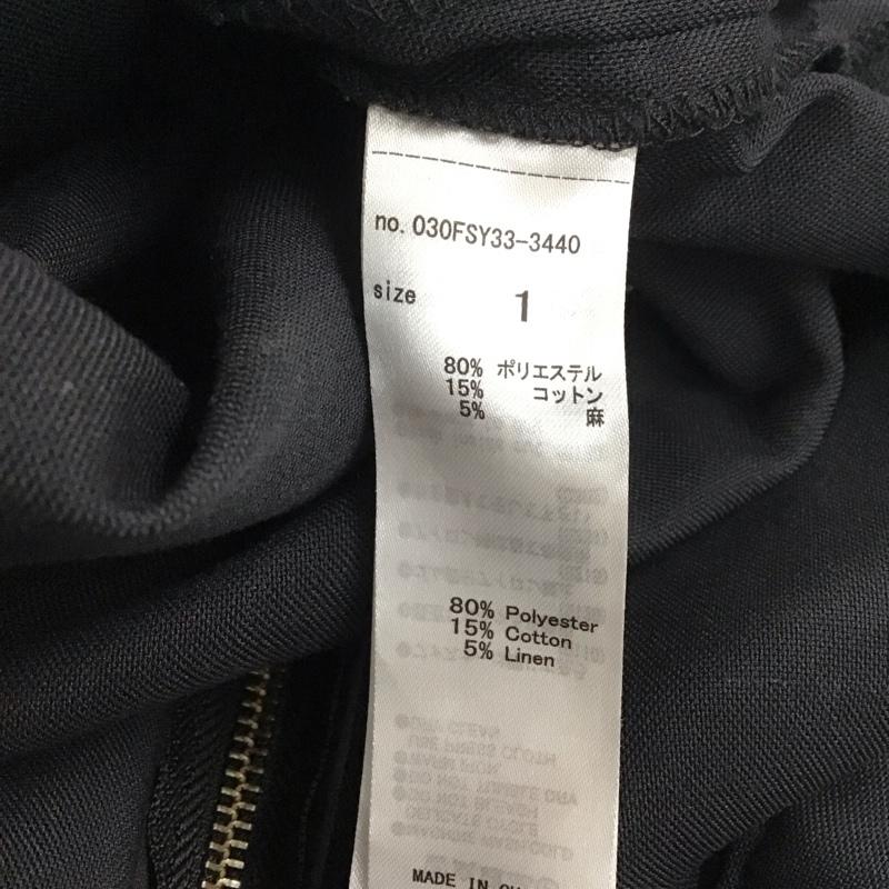 スライ SLY サロペット・オーバーオール サロペット、オーバーオール 030FSY33-3440 WOVEN WORK SALOPETTE 1 無地 黒 / ブラック / レディース USED 古着 中古 10133361