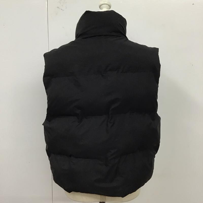 ザラ ZARA ベスト ベスト ジップアップベスト ダウンベスト ノースリーブ S 無地 黒 / ブラック / レディース USED 古着 中古 10121658