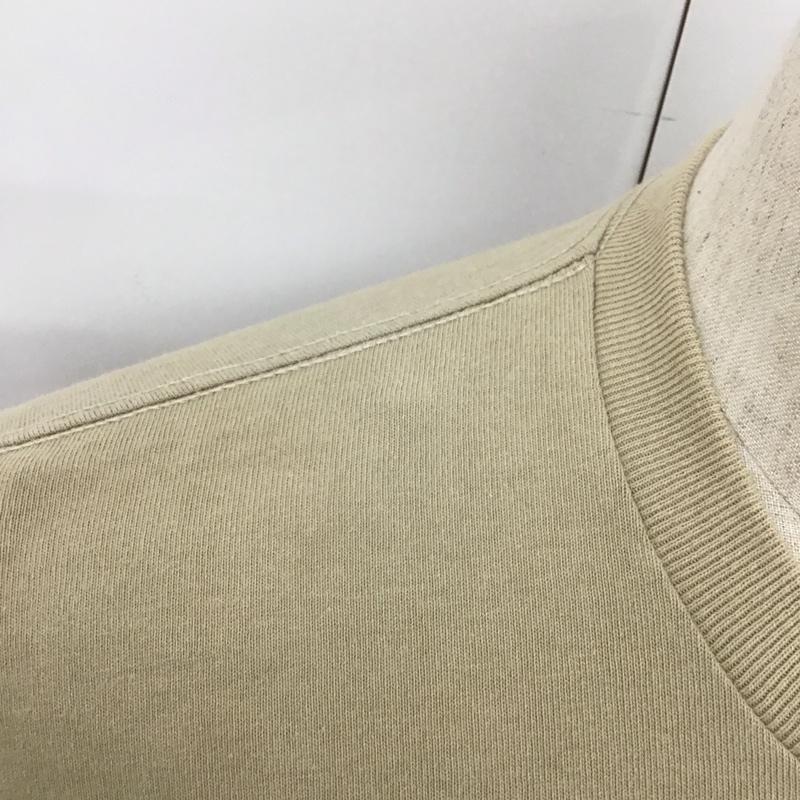 ダントン Danton Tシャツ 半袖 19A-HS-001 コットンポケットロゴTシャツ クルーネック 36 ロゴ、文字 ベージュ / ベージュ / メンズ USED 古着 中古 10111564