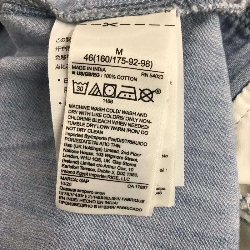 ギャップ GAP ワンピース ひざ丈スカート M 無地 水色 / ライトブルー / レディース USED 古着 中古 10134198