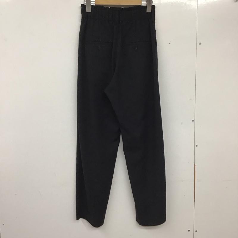 ビューティアンドユースユナイテッドアローズ BEAUTY&YOUTH UNITED ARROWS パンツ スラックス 1614-299-6305 カルゼ バックゴム テーパード パンツ 2 S 無地 黒 / ブラック / レディース USED 古着 中古 10139362