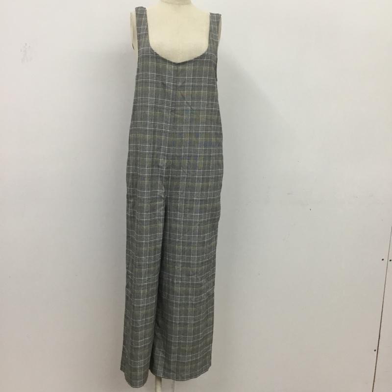ザラ ZARA サロペット・オーバーオール サロペット、オーバーオール タグ付 XS チェック 灰 / グレー / レディース USED 古着 中古 10075287
