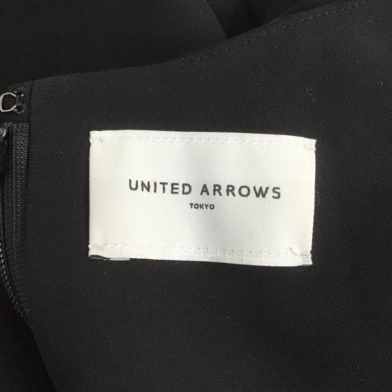 ユナイテッドアローズ UNITED ARROWS ワンピース・ドレス・オールインワン ワンピース・ドレス・オールインワン オールインワン パンツ フレアパンツ ノースリーブ 38 無地 黒 / ブラック / レディース USED 古着 中古 10107088