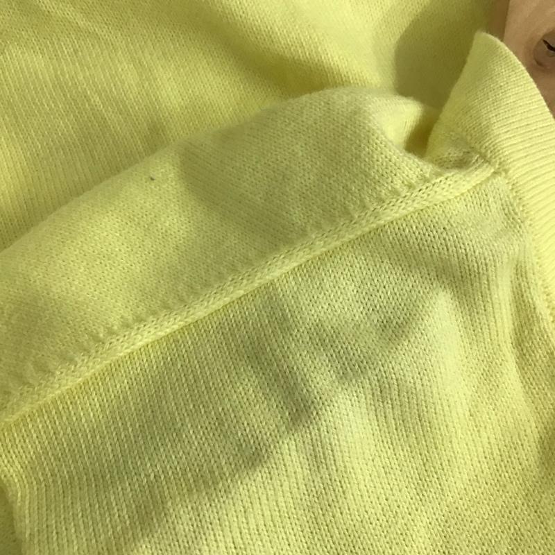 バーバリー BURBERRY カーディガン 長袖 1 無地 黄 / イエロー / レディース USED 古着 中古 10109123