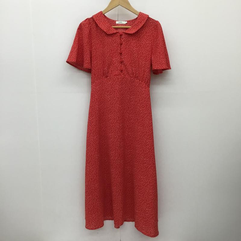 アースミュージックアンドエコロジー earth music&ecology ワンピース ロングスカート S 花柄 赤 / レッド / レディース USED 古着 中古 10134142