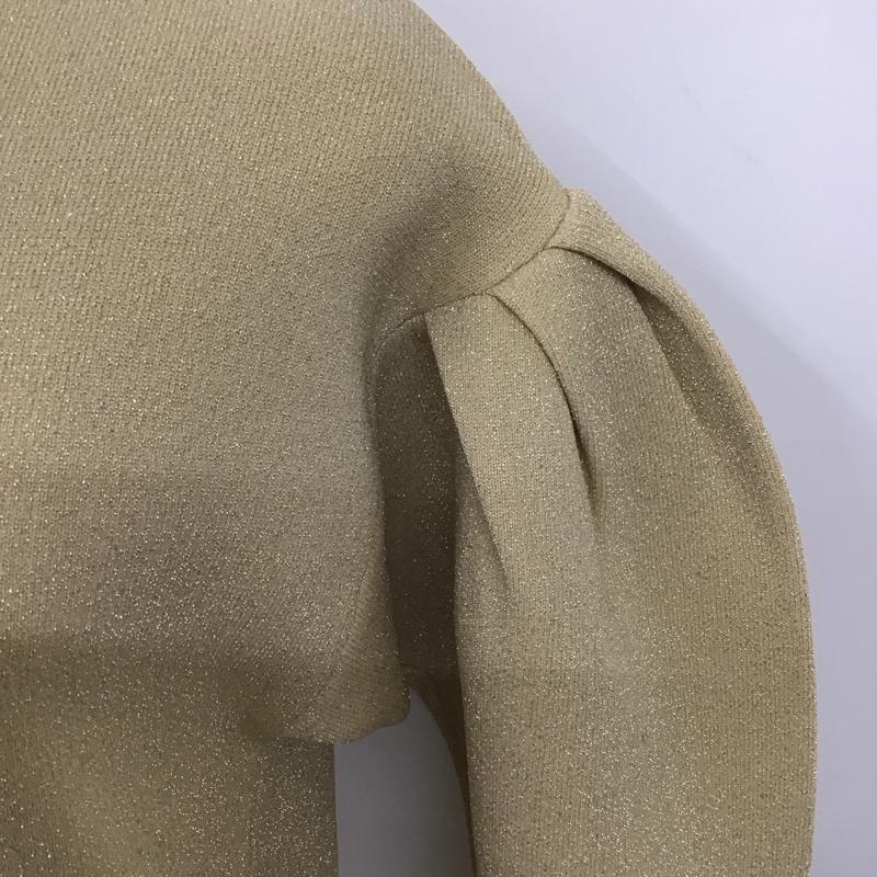 アルシーヴ archives ニット、セーター 長袖 長袖ニットカットソー クルーネック セーター M ベージュ / ベージュ / レディース USED 古着 中古 10125961