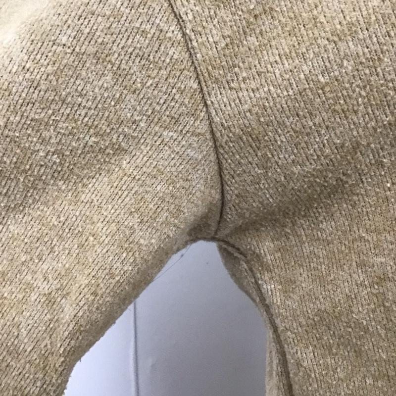 ザラ ZARA カットソー 長袖 5039 739 743 クロップド丈 スウェット M 無地 ベージュ / ベージュ / レディース USED 古着 中古 10121128