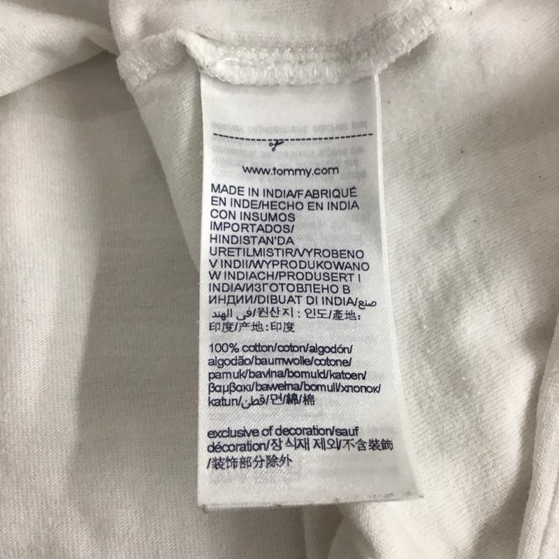 トミー ジーンズ TOMMY JEANS Tシャツ 半袖 半袖カットソー プリントTシャツ クルーネックカットソー M ロゴ、文字 白 / ホワイト / メンズ USED 古着 中古 10139765