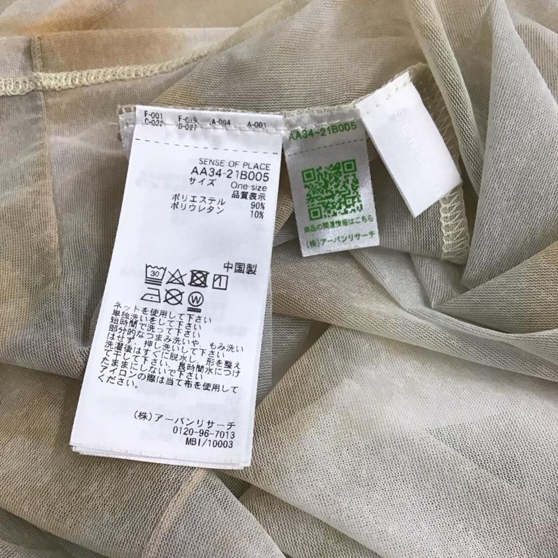 センスオブプレイス SENSEOFPLACE カットソー 長袖 aa34-21b005 メローチュールハイネックトップ 長袖カットソー スタンドネック 総柄 マルチカラー / マルチカラー / レディース USED 古着 中古 10136105