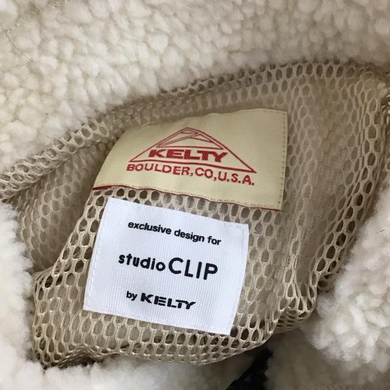 スタディオクリップ studio CLIP ジャケット、上着 ジャンパー、ブルゾン gk19y006-2 studioCLIP×KELTY フリースジャケット ジップアップジャケット 7号 ロゴ、文字 白 / ホワイト / レディース USED 古着 中古 10108831