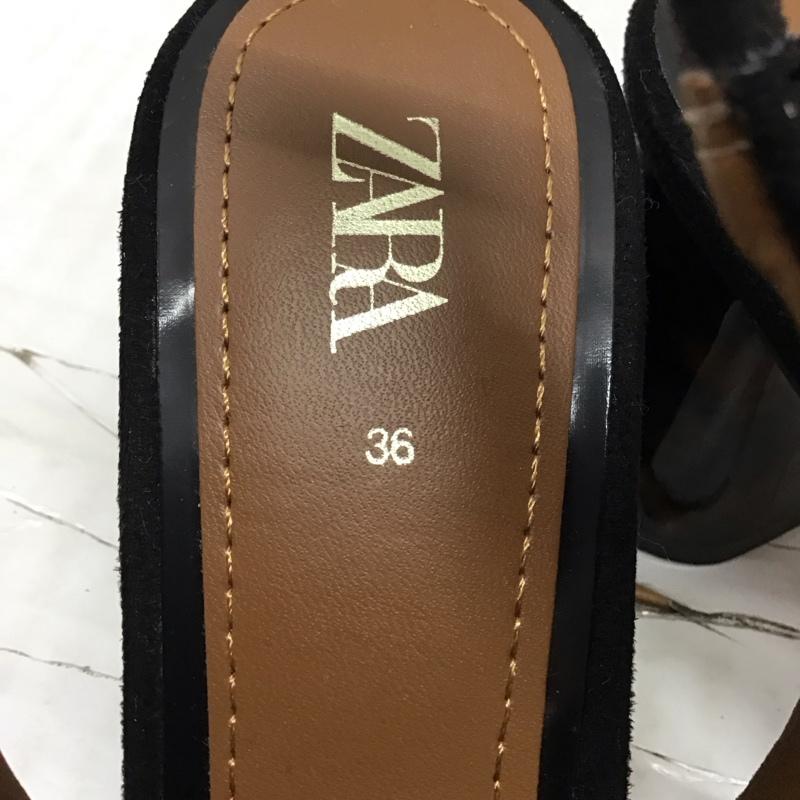 ザラ ZARA パンプス パンプス 6200 001 040 べっ甲ヒール 36 無地 黒 / ブラック / レディース USED 古着 中古 10118862