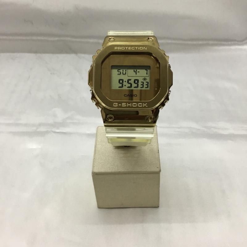 ジーショック G-SHOCK 腕時計 デジタル GM-5600SG スケルトン 箱有 ロゴ、文字 金 / ゴールド / X 透明 / クリア / メンズ USED 古着 中古 10109231