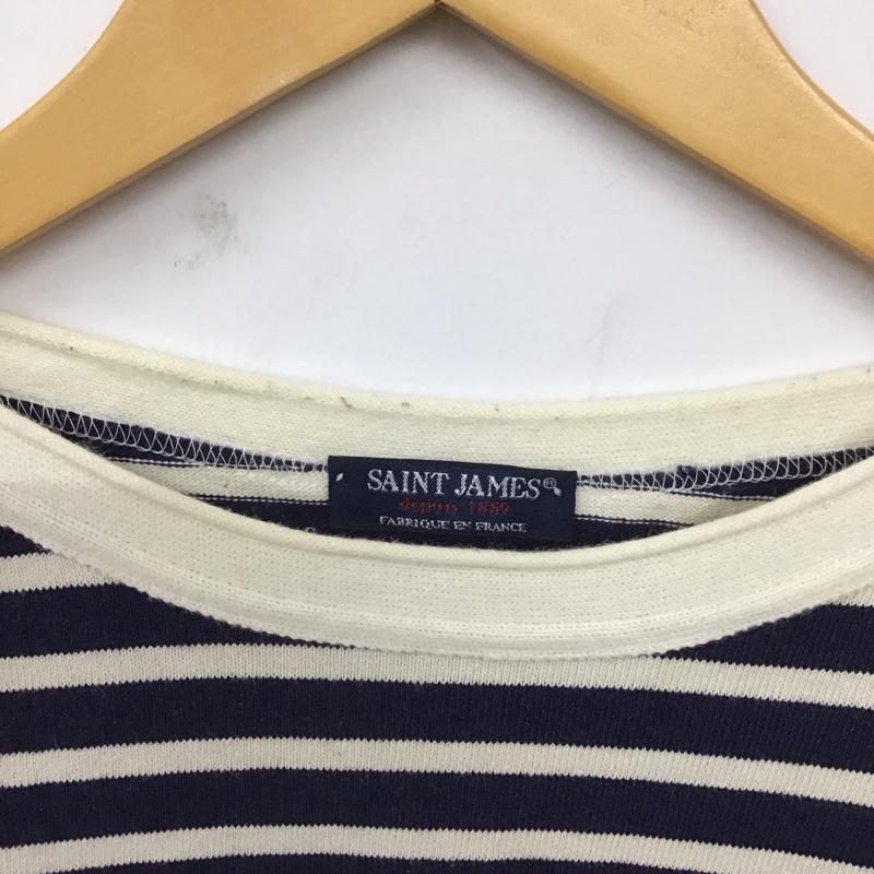 セントジェームス SAINT JAMES Tシャツ 長袖 72001 w62 ボーダー柄 マルチカラー / マルチカラー / レディース USED 古着 中古 10129334