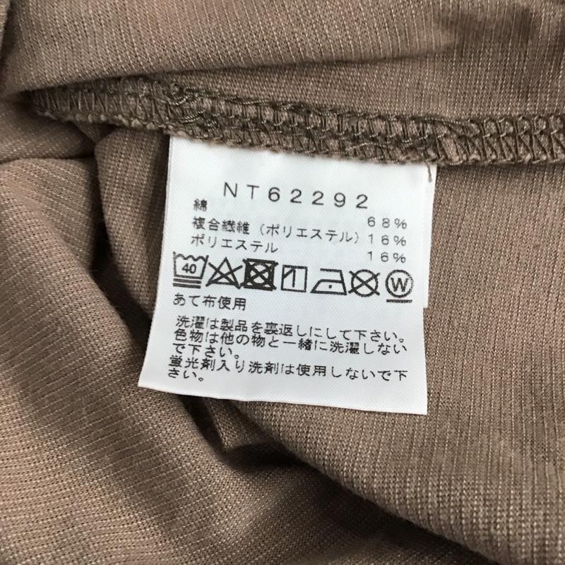 ザノースフェイス THE NORTH FACE Tシャツ 長袖 NT62292 ロンT L/S フリーランネイティブクルー M ロゴ、文字 X プリント 茶 / ブラウン / メンズ USED 古着 中古 10137036