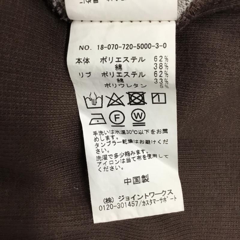 インヘリット INHERIT トレーナー 長袖 18-070-720-5000-3-0 フェイクスウェードロングスリーブTシャツ M 無地 茶 / ブラウン /  メンズ USED 古着 中古 10119005