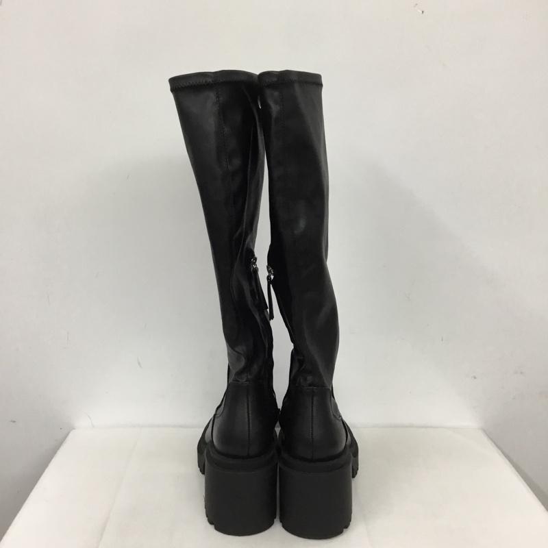 ザラ ZARA ブーツ ロングブーツ 2000 910 040 厚底ブーツ 無地 黒 / ブラック / レディース USED 古着 中古 10122824