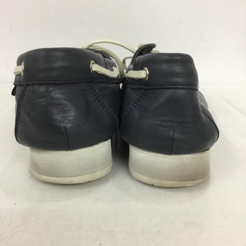 バーバリーブラックレーベル BURBERRY BLACK LABEL カジュアルシューズ カジュアルシューズ BKA52-602-28 デッキシューズ 無地 紺 / ネイビー / メンズ USED 古着 中古 10136298