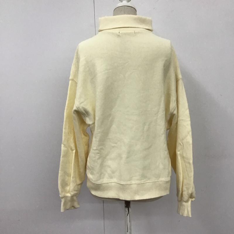 アイテムズ アーバンリサーチ ITEMS URBAN RESEARCH トレーナー 長袖 IT97-21M009 スウェット タートルネック 裏起毛 FREE 無地 アイボリー / アイボリー / レディース USED 古着 中古 10113843