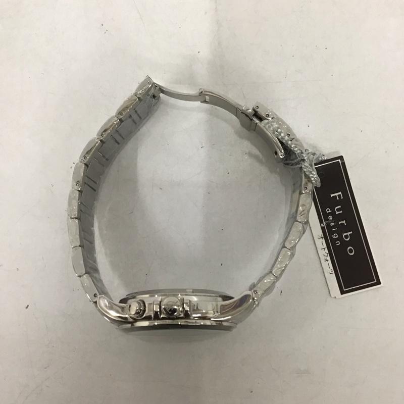 フルボデザイン Furbo design 腕時計 アナログ(クォーツ式) F4006 ロゴ、文字 銀 / シルバー / メンズ USED 古着 中古 10135220